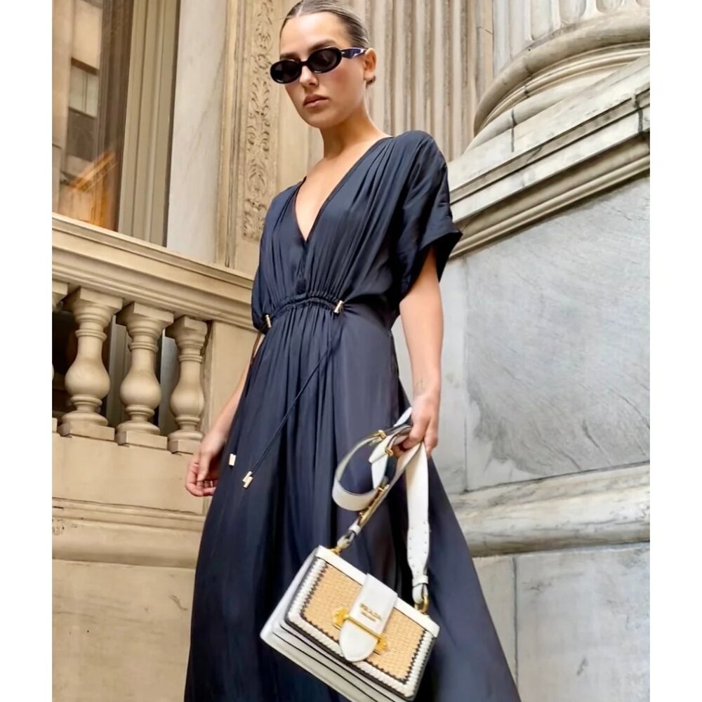 Uli Herzner Teddy Black Maxi Dress